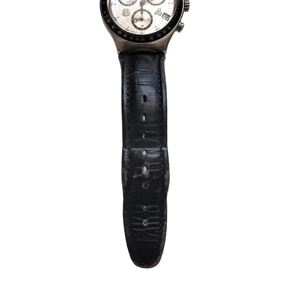 Vintage Men's Swatch Irony‎ Chronograph Watch 4 Jewels V8 Swiss Made Patented WR